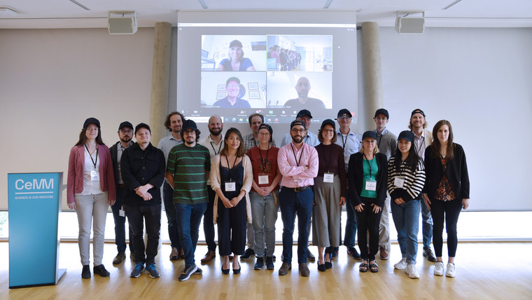 In-person and virtual participants at the 4th REsolution Consortium Meeting (© Laura Alvarez / CeMM).