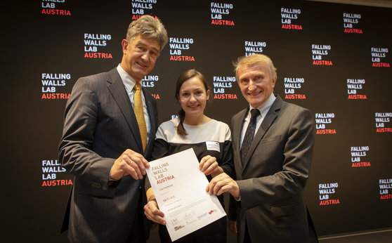 Julia Pazmandi, Winner of Falling Walls Lab Austria Competition 2019 Julia Pazmandi, Winner of Falling Walls Lab Austria Competition 2019